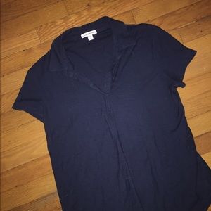 James Perse Soft Blue Polo